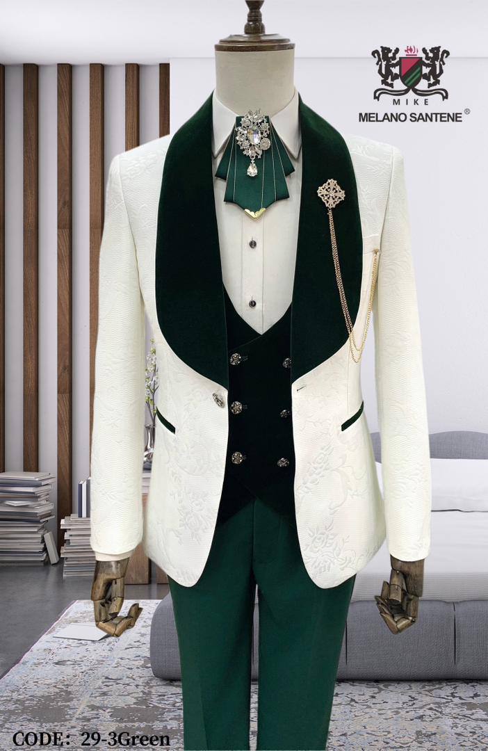 White floral print DARO suit